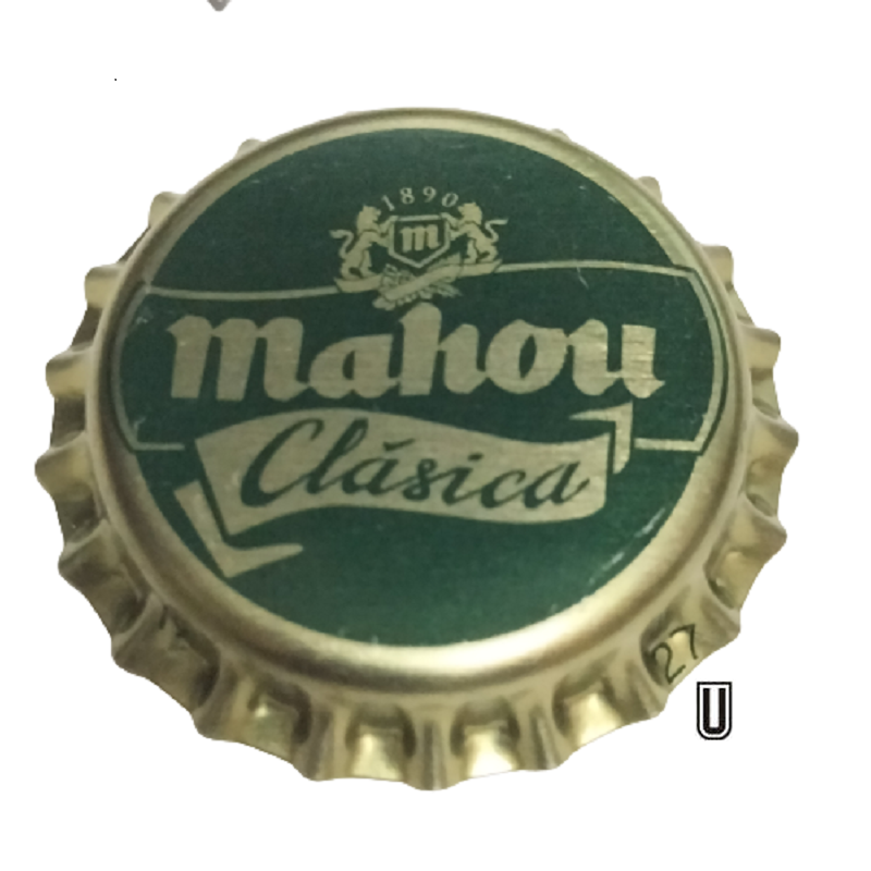 ESPAÑA (ES)  Cerveza Mahou S.A. (Clásica 1890) Texto B -Sin Usar