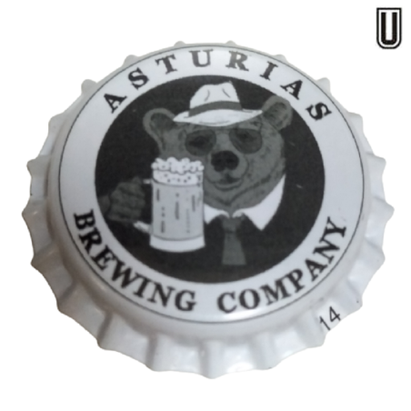 ESPAÑA (ES)  Cerveza Asturias Brewing Company Sin usar sin plastico en el reverso