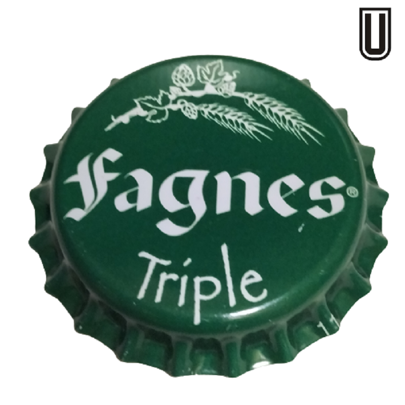 BÉLGICA (BE)  Cerveza Fagnes (Brasserie des) Sin usar sin plástico en el reverso