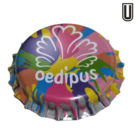 PAÍSES BAJOS (NL) Cerveza Oedipus Brewing Sin usar sin plástico en el reverso