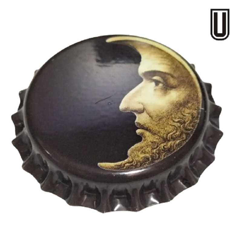 BÉLGICA (BE)  Cerveza Halve Maan, (Brouwerij de) Sin usar sin plástico en el reverso