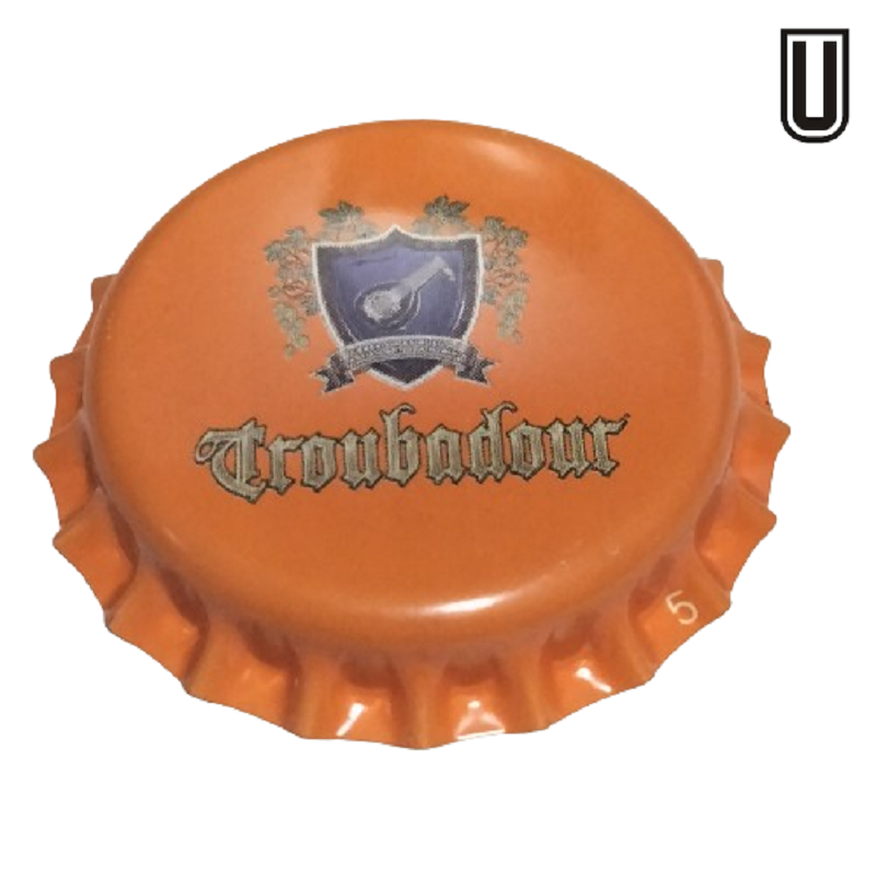 BÉLGICA (BE)  Cerveza Musketeers, Brouwerij The Sin usar sin plástico en el reverso