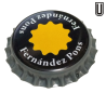 ESPAÑA (ES)  Cerveza Fernández Pons, (Cervezas) Sin usar sin plástico en el reverso