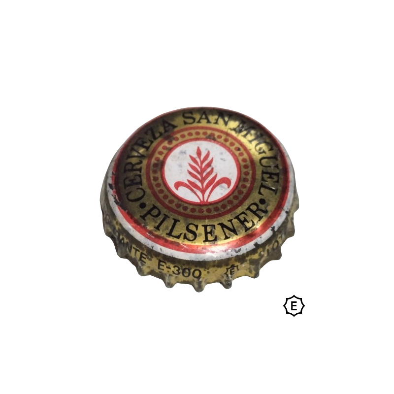ESPAÑA (ES)  Cerveza San Miguel Fábricas de Cerveza y Malta S.A. C CARBONERO Y SOL Nº1 MADRID ANTIOXIDANTE E-300.