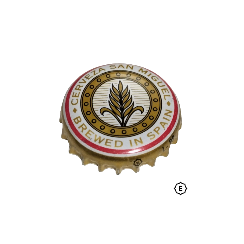 ESPAÑA (ES)  Cerveza San Miguel C/ CARBONERO Y SOL №1 MADRID - ANTIOXIDANTES E-300/E-224
