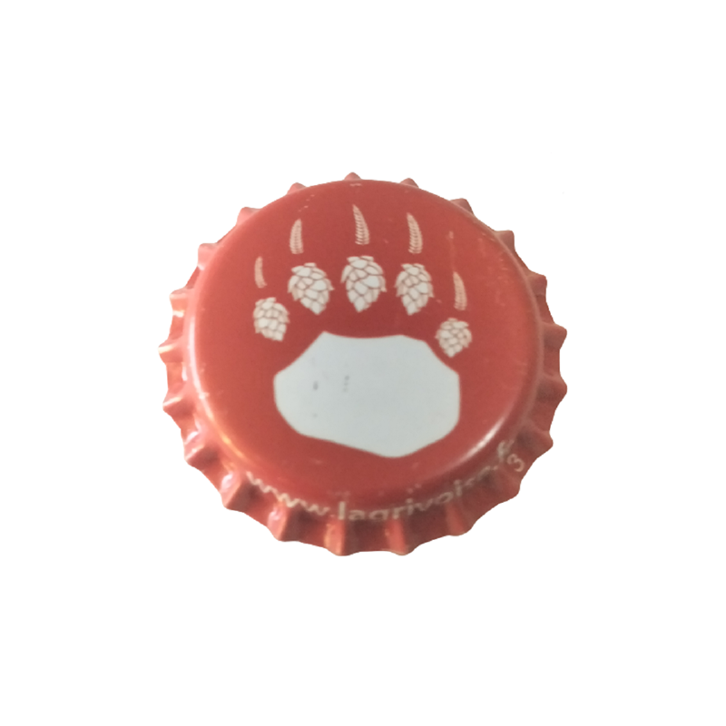 FRANCIA (FR)  Cerveza Agrivoise (Micro Brasserie l´) Sin usar sin plastico en el reverso