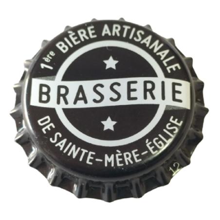 FRANCIA (FR)  Cerveza Sainte-Mère-Église (Brasserie de) Sin usar sin plastico en el reverso