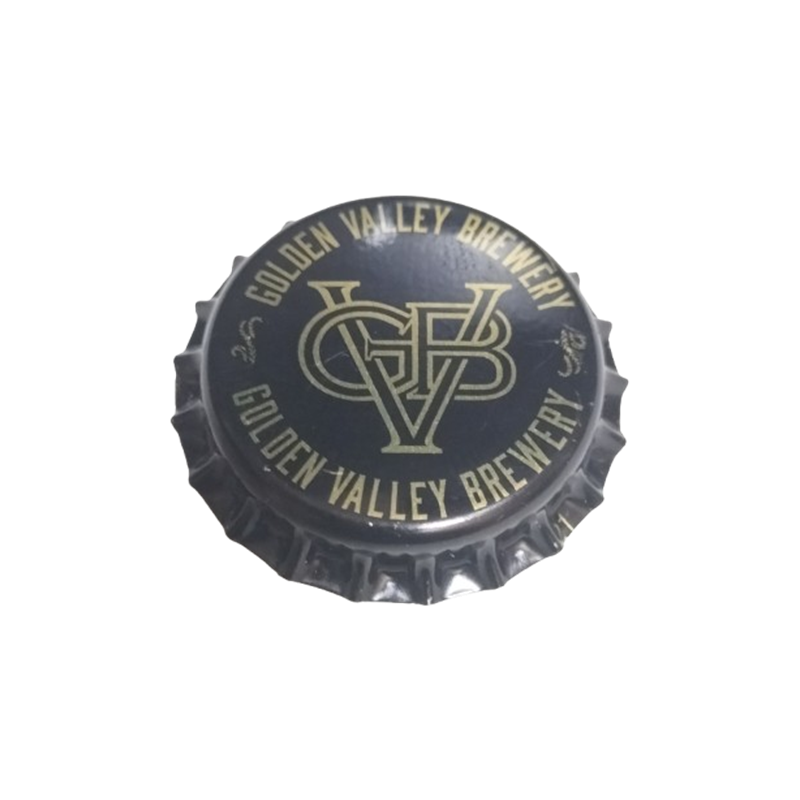 ESTADOS UNIDOS (US)  Cerveza Golden Valley Brewery Sin usar sin plastico en el reverso
