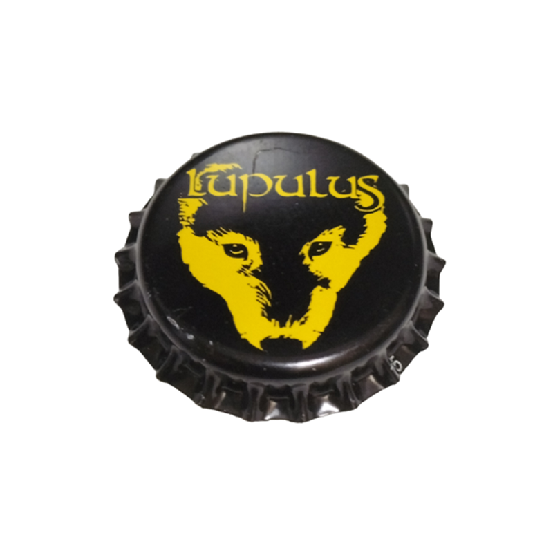 BÉLGICA (BE)  Cerveza Lupulus (Brasserie) Sin usar sin plástico en el reverso