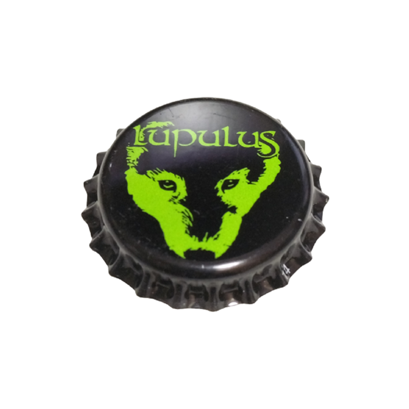 BÉLGICA (BE)  Cerveza Lupulus (Brasserie) Sin usar sin plástico en el reverso
