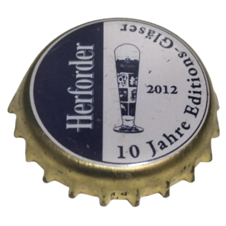 ALEMANIA (DE)  Cerveza Herforder (10 Jahre Editions-Gläser 2012)