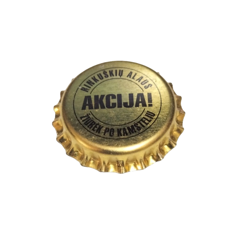 LITUÀNIA (LT)  Cerveza Rinkuškiu Sin usar