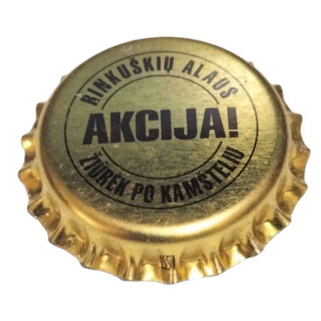 LITUÀNIA (LT)  Cerveza Rinkuškiu Sin usar