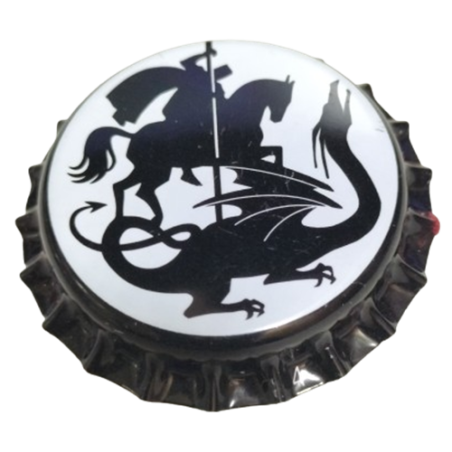 ESPAÑA (ES)  Cerveza Sant Jordi, (Cervesa) Sin plástico en el reverso