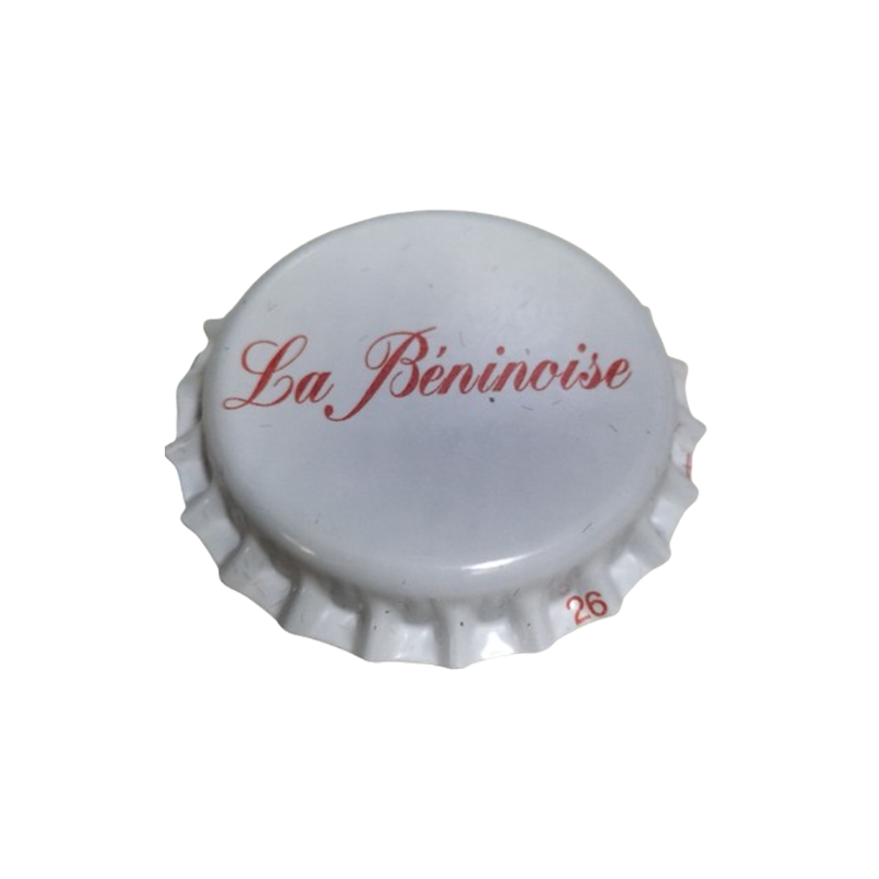 BENIN (BJ)  Cerveza Société Béninoise de Brasserie Sin usar sin plastico en el reverso