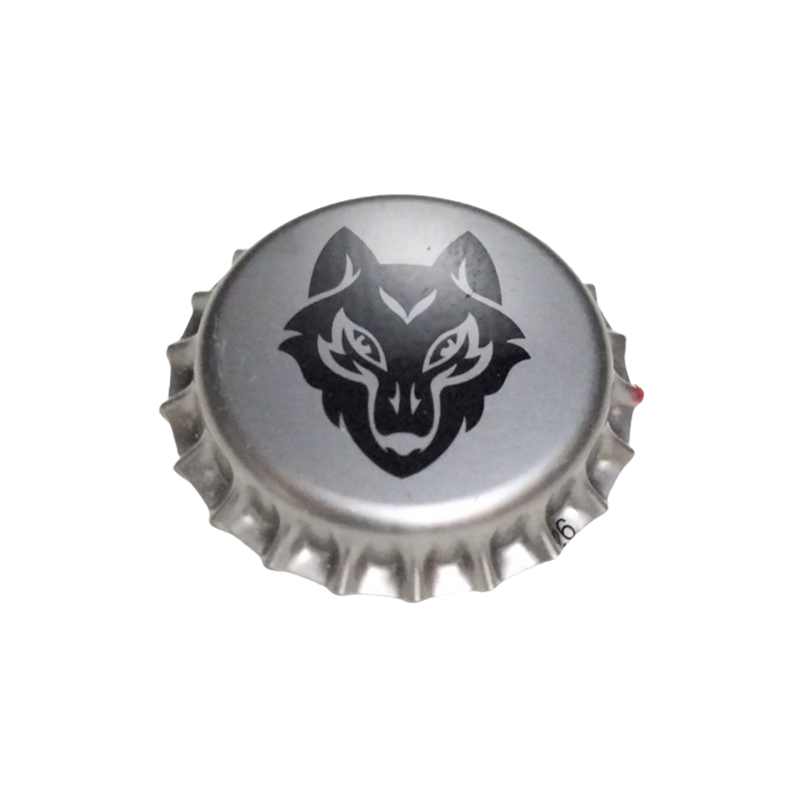 REINO UNIDO (GB)  Cerveza Black Wolf Brewery Ltd. Sin usar sin plástico en el reverso