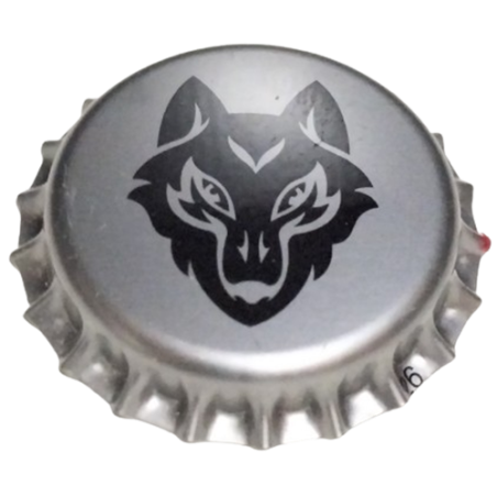 REINO UNIDO (GB)  Cerveza Black Wolf Brewery Ltd. Sin usar sin plástico en el reverso