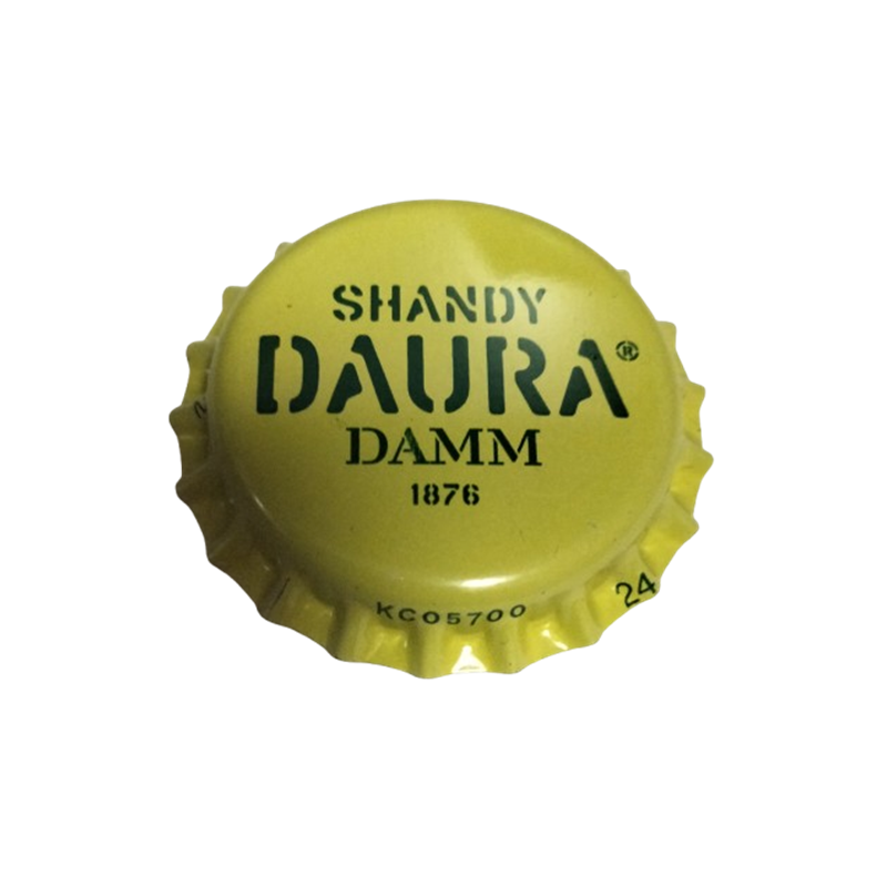 ESPAÑA (ES)  Cerveza Damm Fábrica de Cerveza, S.A.--BO KC05700. Sin usar sin plástico en el reverso