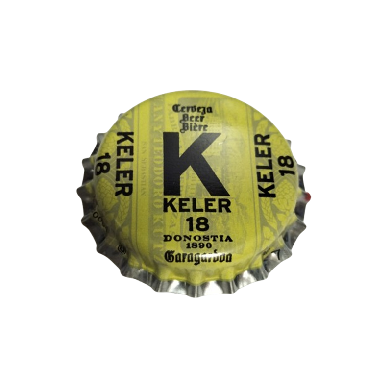 ESPAÑA (ES)  Cerveza Damm Fábrica de Cerveza S.A. (Keler) KC80004 BO. Sin usar sin plástico en el reverso