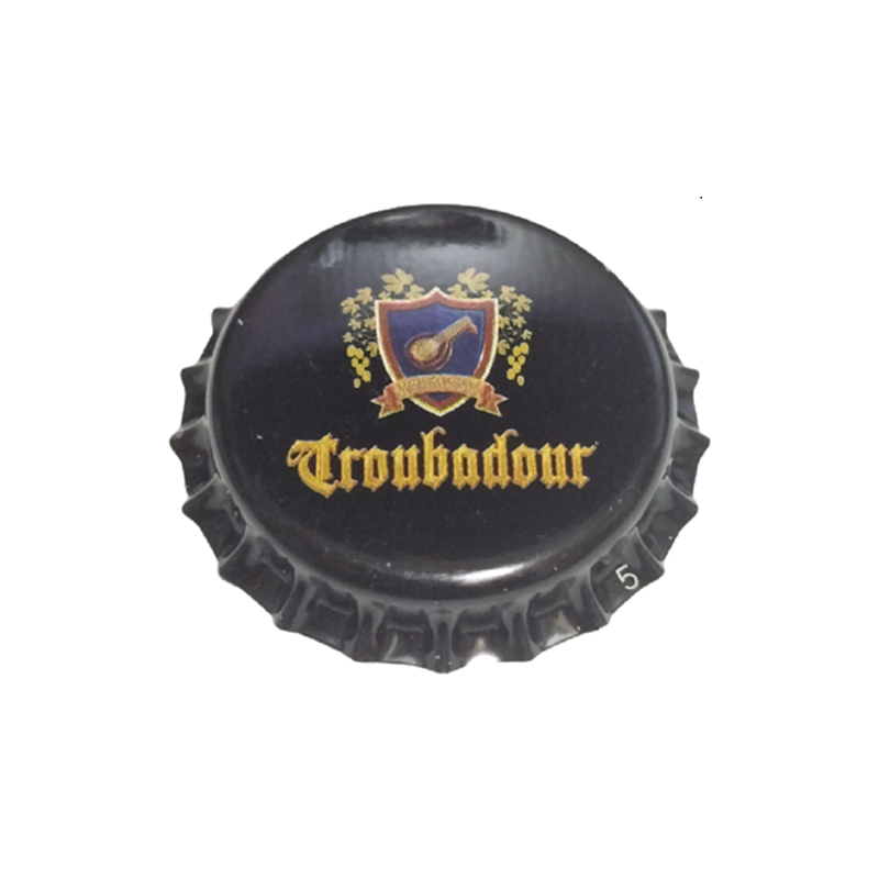 BÉLGICA (BE)  Cerveza Musketeers, Brouwerij The Sin usar sin plástico en el reverso