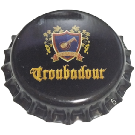 BÉLGICA (BE)  Cerveza Musketeers, Brouwerij The Sin usar sin plástico en el reverso