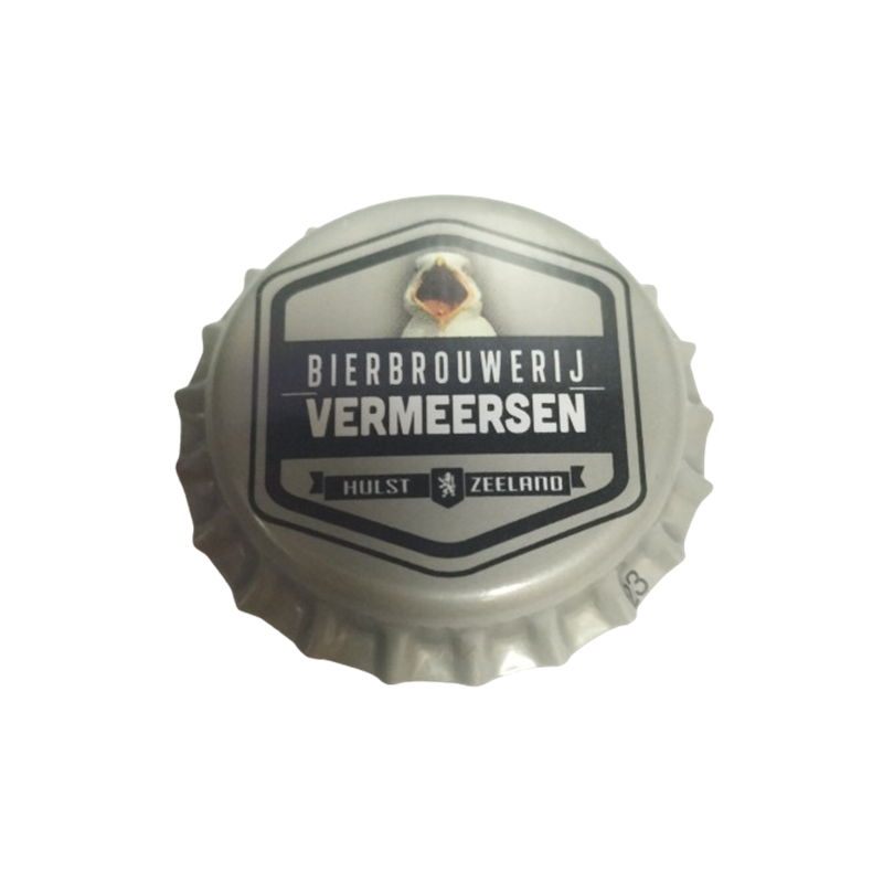 PAÍSES BAJOS (NL)  Cerveza Bierbrouwerij Vermeersen--Sin usar sin plástico en el reverso