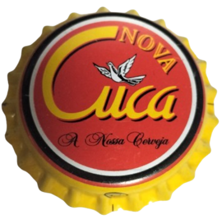 ANGOLA (AO)   Cerveza CUCA - "Companhia União de Cervejas de Angola, Sarl"--Sin usar