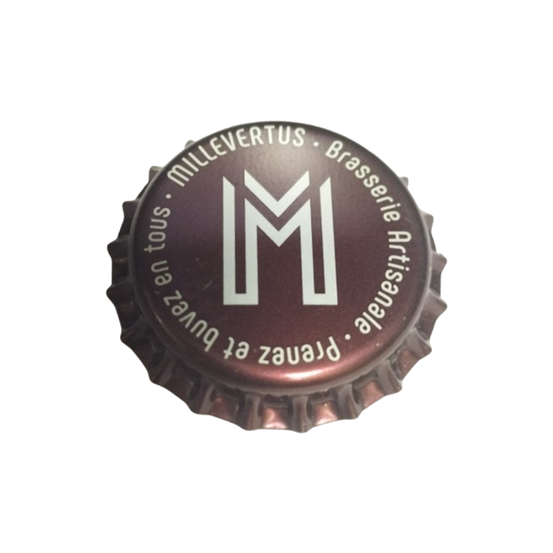 BÉLGICA (BE)  Cerveza Brasserie Artisanale MilleVertus--Sin usar sin plástico en el reverso