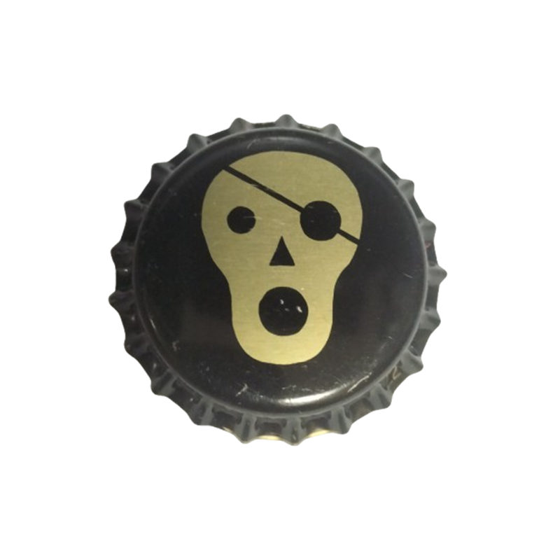 ESPAÑA (ES)  Cerveza  La Pirata, S.L.--Sin usar sin plástico en el reverso