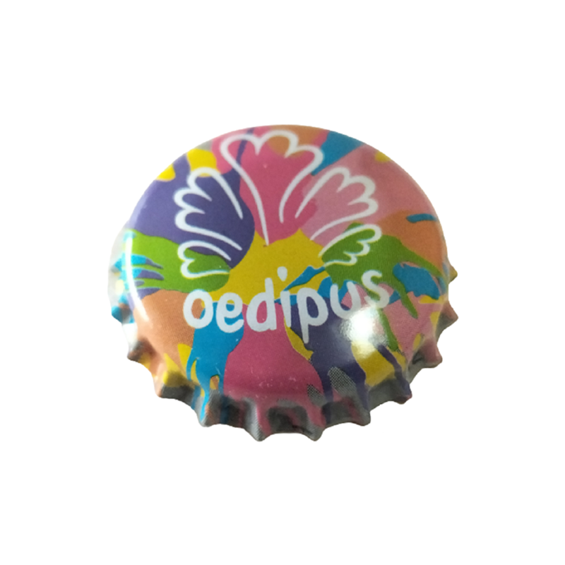 PAÍSES BAJOS (NL) Cerveza Oedipus Brewing Sin usar sin plástico en el reverso