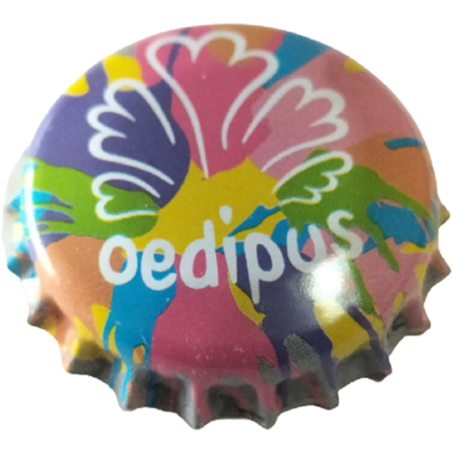 PAÍSES BAJOS (NL) Cerveza Oedipus Brewing Sin usar sin plástico en el reverso