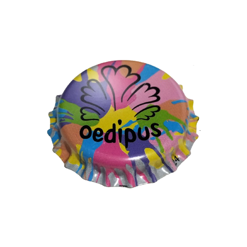 PAÍSES BAJOS (NL) Cerveza Oedipus Brewing Sin usar sin plástico en el reverso