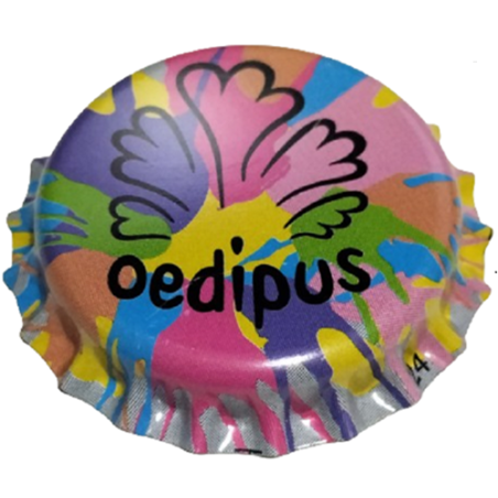 PAÍSES BAJOS (NL) Cerveza Oedipus Brewing Sin usar sin plástico en el reverso
