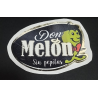 ETIQUETA DE FRUTA (USADA)--MELÓN   9.63 × 7.68 cm