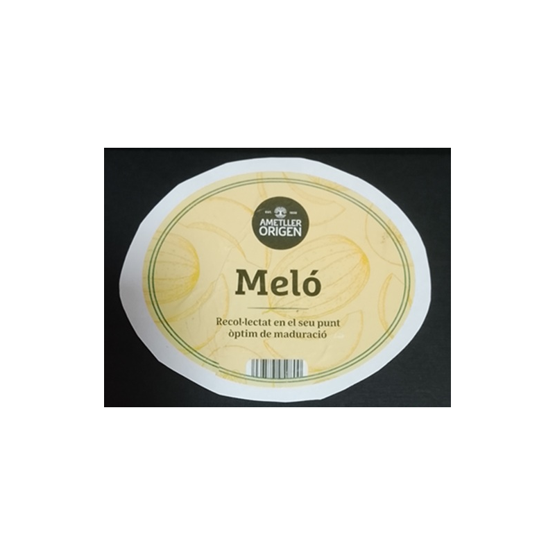 ETIQUETA DE FRUTA (USADA)--MELÓN  9.40 x 8