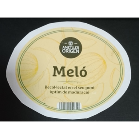 ETIQUETA DE FRUTA (USADA)--MELÓN  9.40 x 8