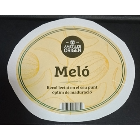 ETIQUETA DE FRUTA (USADA)--MELÓN  9.40 x 8