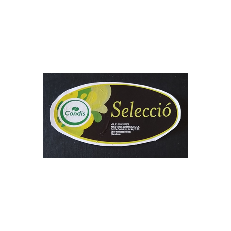 ETIQUETA DE FRUTA (USADA)--MELÓN   11.22 × 6.38 cm