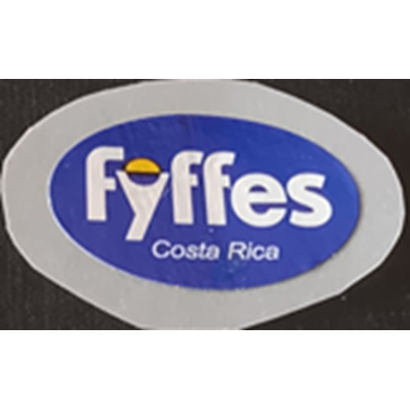 ETIQUETA DE FRUTA (USADA)--BANANA   2.7 × 2.07 cm