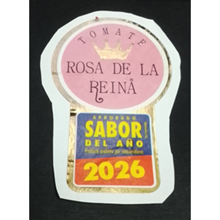 ETIQUETA DE FRUTA (USADA)--TOMATE    3.05 × 4.63 cm
