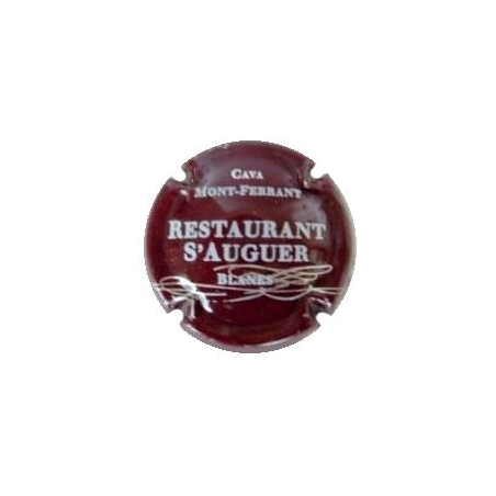 Pirulas Restauració X-3189 Cava Mont-Ferrant Placa color marró. Logotip i Cava color gris metal·litzat.
