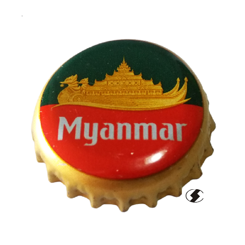 TAPÓN CORONA MYANMAR (MM)--CHAPA CERVEZA MANDALAY BREWERY