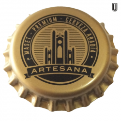 ESPAÑA (ES)  Cerveza Maset del Lleó-Sin usar sin plastico en el reversoVERSO