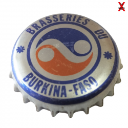 BURKINA FASO (BF)  Cerveza Burkina Faso, (Brasseries du) (Texto grande)