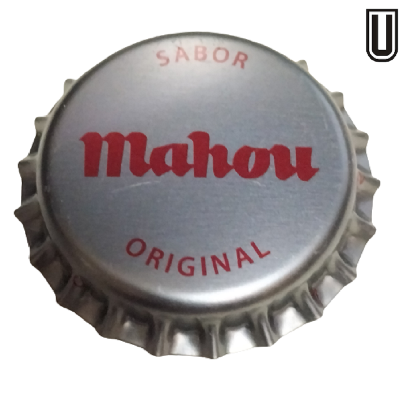 ESPAÑA (ES)  Cerveza Mahou S.A. Sin usar sin plástico en el reverso R.6296