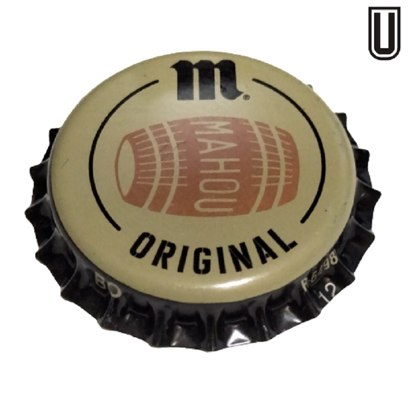 ESPAÑA (ES)  Cerveza Mahou S.A. Sin usar sin plástico en el reverso BO R-6498