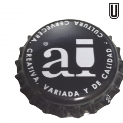 ESPAÑA (ES)  Cerveza Arriaca, (Cerveza Artesanal) Sin usar sin plástico en el reverso