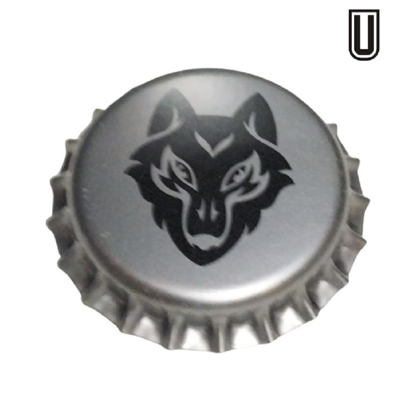 REINO UNIDO (GB)  Cerveza Black Wolf Brewery Ltd. Sin usar sin plástico en el reverso