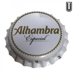 ESPAÑA (ES)  Cerveza Alhambra, (Cervezas) BO R5088 Sin usar sin plástico en el reverso