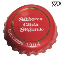 ESPAÑA (ES)  Cerveza Cruzcampo, S.A. (Z) (Zapata Ibérica) (Dorado)